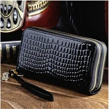 Marke Neue Große Kapazität Dame Party Fashion Lange Geldbörse Lackleder Frauen Brieftaschen Weiblichen Handtasche Lässig Kartenhalter Geldbörse