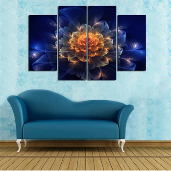 

2016 New Hot 4 Pieces Free Shipping popular Hot Sell Modern Wall Painting Home Wall Art Picture Paint on Canvas Prints framed