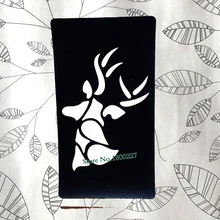 Алмазная Геометрическая лося олень рога хна трафарет татуировки для женщин тело руки ноги Искусство Макияж инструменты Аэрограф живопись Diy шаблон татуировки