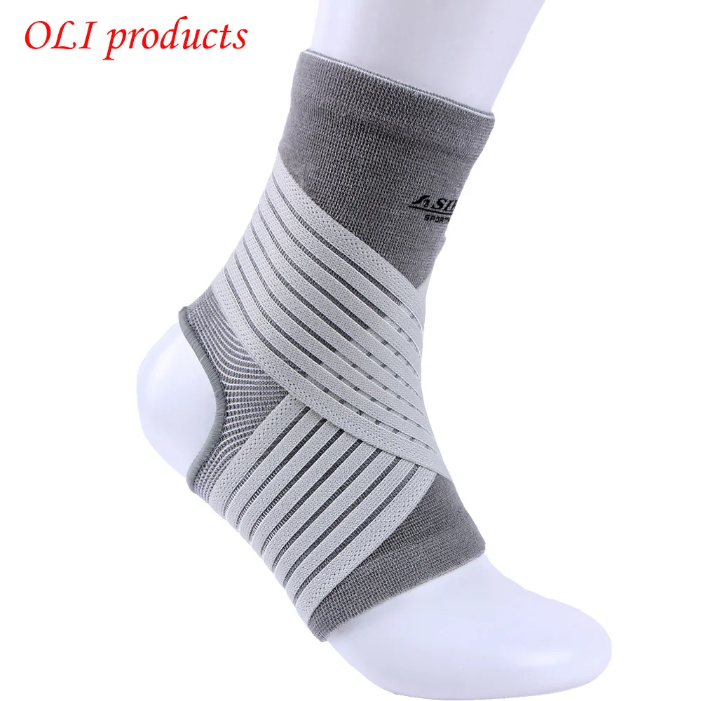 

Sports equipment nylon spandex elastic pressure ankle support brace pads ankle protector free shipping #ST6616