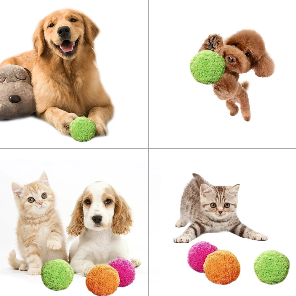 Игрушка для собак, пышный шар, волшебная плойка, шары, игрушки, мячи плюс чистые шарики 2 в 1, функция автоматически вакуумные игрушки для собак