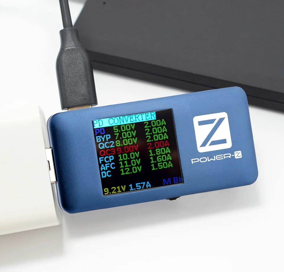 Power-Z FL001 PD тестер USB type-c PD QC 3,0 2,0 быстрое зарядное устройство Напряжение Ток пульсация двойной тип-c вольт метр банк питания детектор