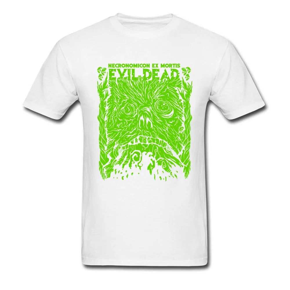  Custom Tops T Shirt 2018 New Fashion Short Sleeve Mens Tshirts TpicOriginaltitle Street Autumn Tops Tees Crewneck Necronomicon Ex Mortis Green Slime white