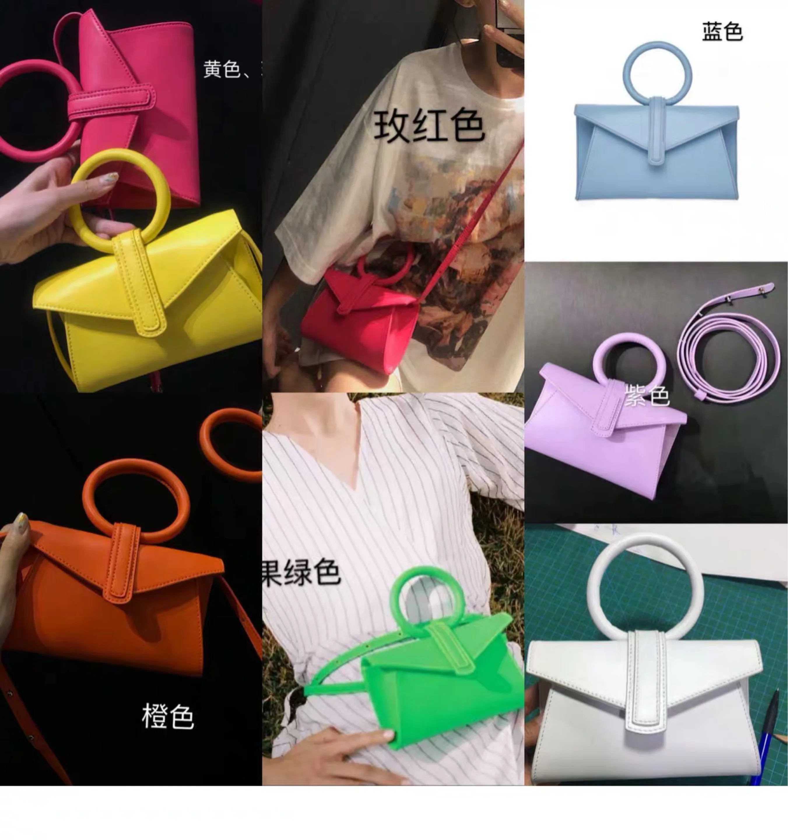 

2019 New Women Messenger Bags Shoulder Bag Sanrio Casual Women Bag Ring Women Leather Handbags Designer Bag Trend