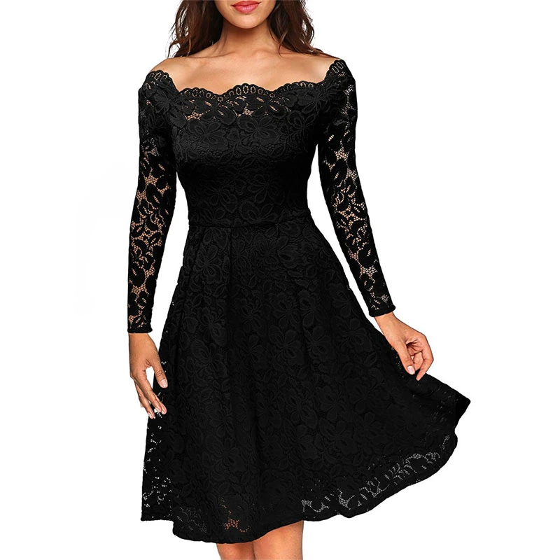 Double layer lace midi dress Clearance