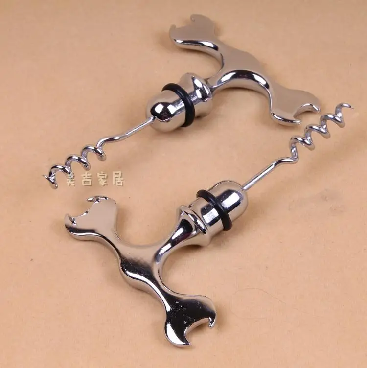 

Free shipping 2pcs/lot Red wine bottle opener wine bottle opener wine cavatappi corkscrew bottle cap wine zinc alloy