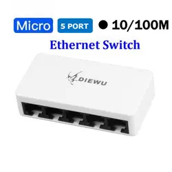 5 Порты и разъёмы Настольный Ethernet-коммутатор микро быстро коммутатор для интернет-сети 100 Мбит/с концентратор LAN/полный или наполовину
