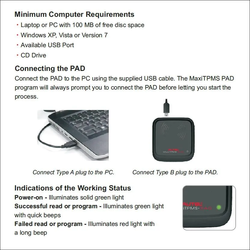 Autel MaxiTPMS PAD TPMS Sensor Programming Accessory Device (3)