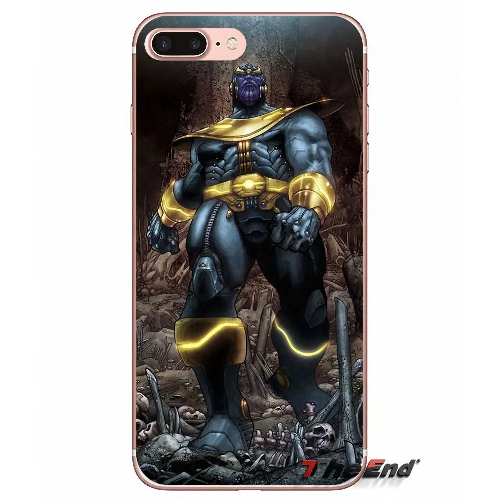 Чехол для Huawei G7 G8 Ascend P7 P8 P9 Lite Honor 4C 5X 5C 6X Mate 7 8 9 Y3 Y5 Y6 II Pro Avengers marvel concept Toys Thanos|honor 4c|mate