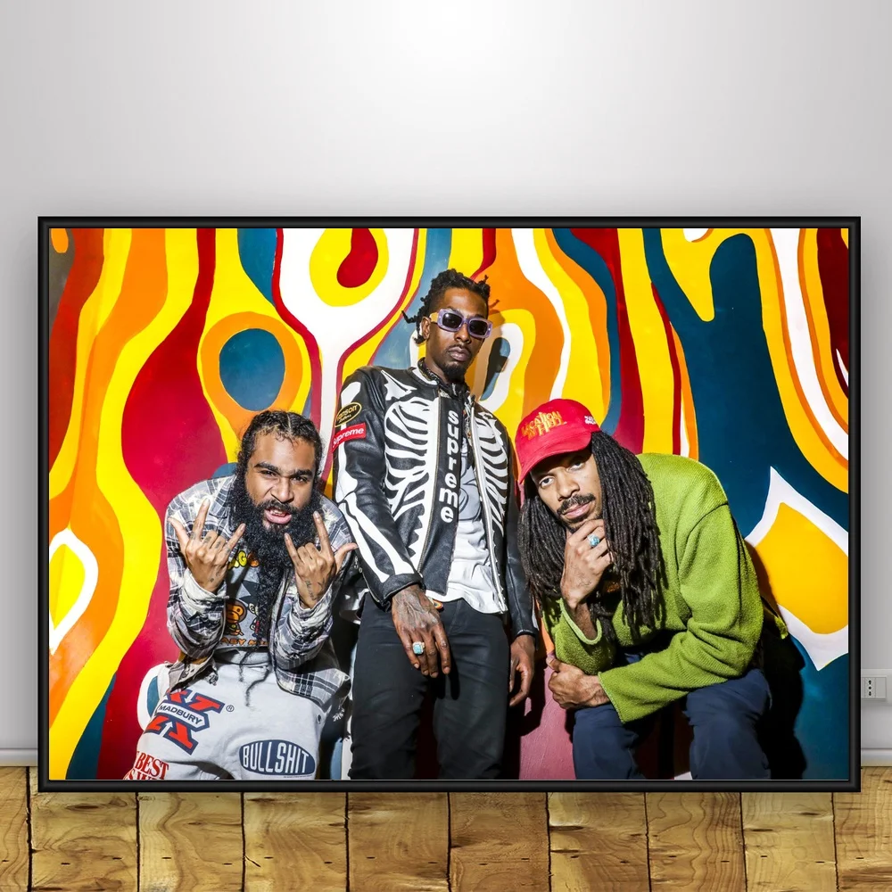 Flatbush ZOMBiES Art Silk Fabric Psychedelic Poster Print Classic Wall Home