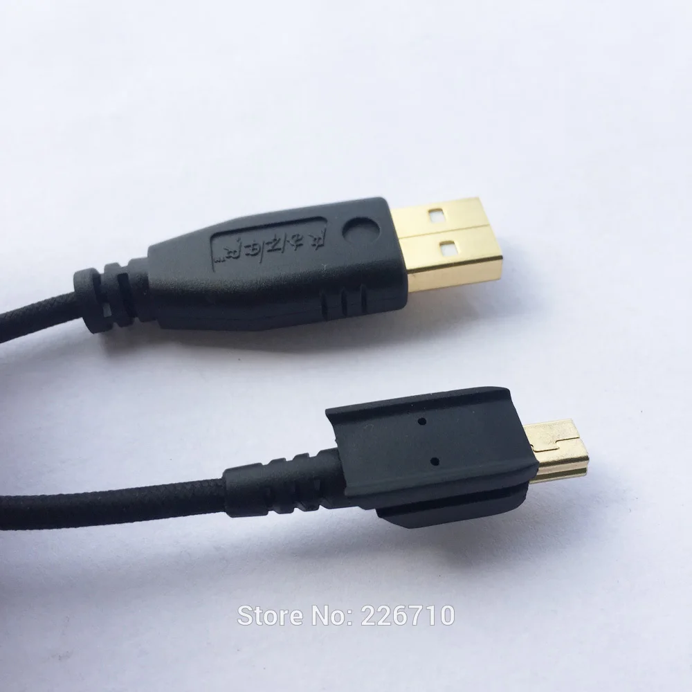 Ouroboros мышь USB черный нейлоновый кабель/USB линия/USB провод для Ra Zer игровая вместо мышки Новая