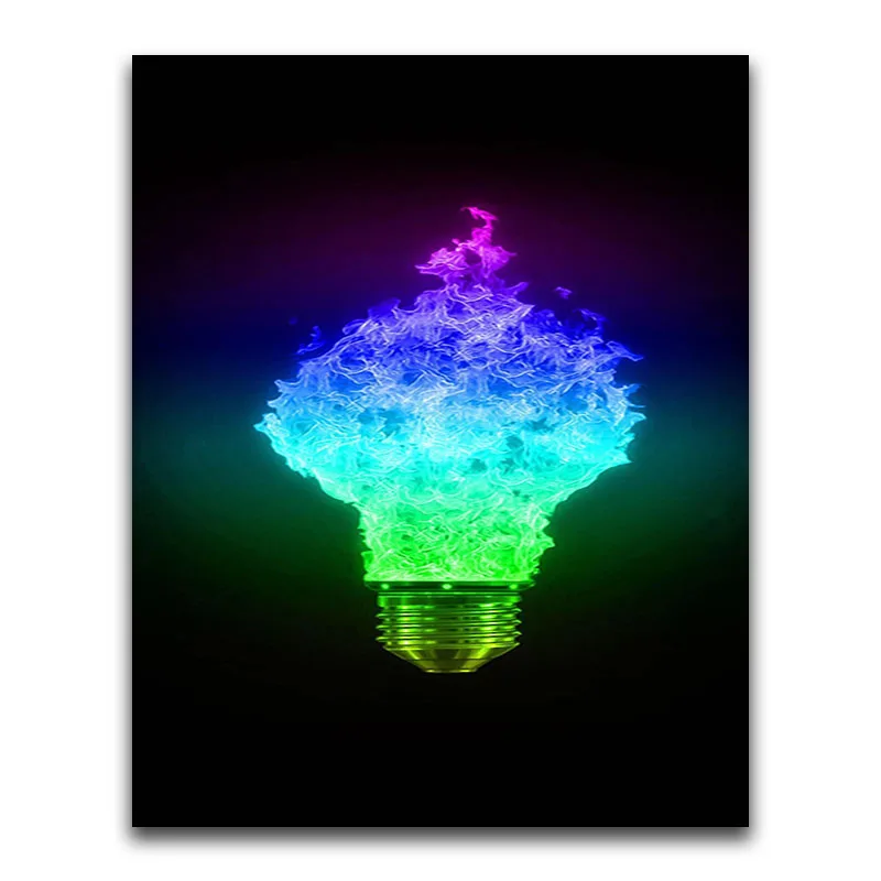 Full Square Diamond painting Cross stitch night view Full Round Diamond mosaic colorful 5D DIY Diamond embroidery aurora art