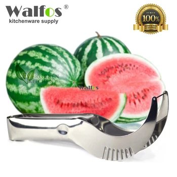 

WALFOS New arrival Hot Watermelon Knife Cutter Slicer Corer Server Scoop Kitchen Tool Fruit Knife Splitter Slicer Cutter