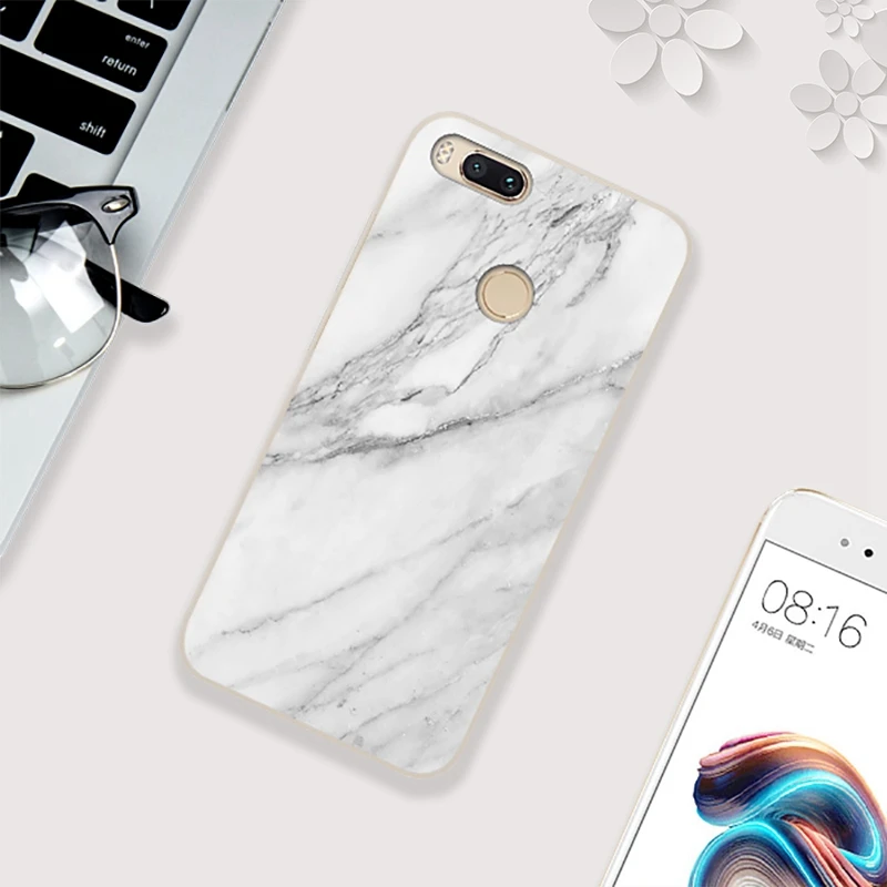 Для Xiaomi mi A1 случае принципиально Сяо max 2 Чехол роскошные Мрамор Мягкие TPU Fundas для 5X