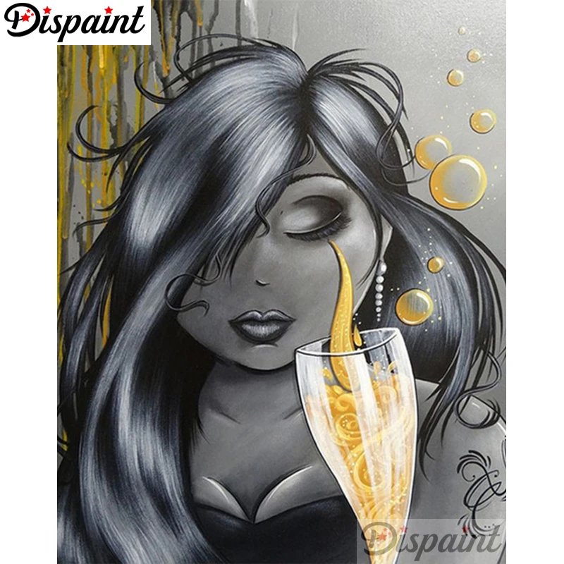 Dispaint Full Square/Round Drill 5D DIY Diamond Painting &quotCartoon beauty&quot 3D Embroidery Cross Stitch Home Decor Gift A06072 | Дом и