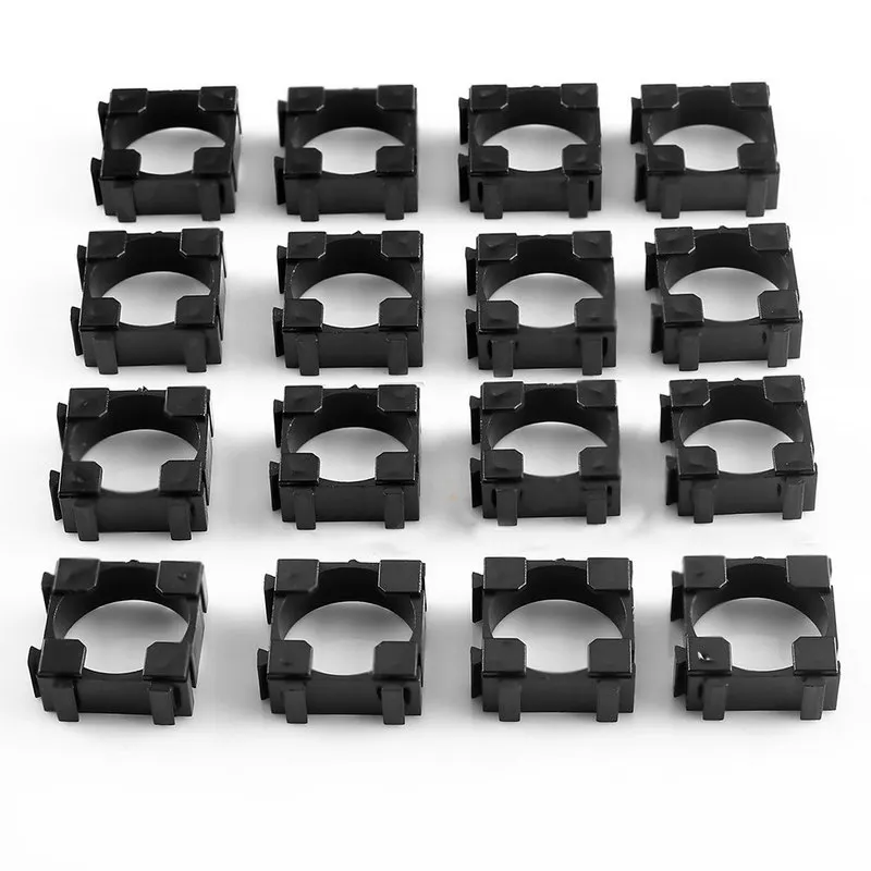 Mayitr 100pcs 18650 Battery Cell Holder Safety Spacer Radiating Shell Storage Bracket Fits For 1x 18650 battery