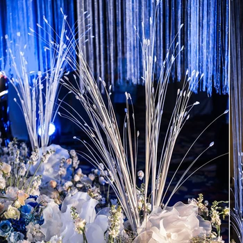 

20pcs/lot peacock grass reed grass natural simulation dried flower bouquet for wedding family decoration living room