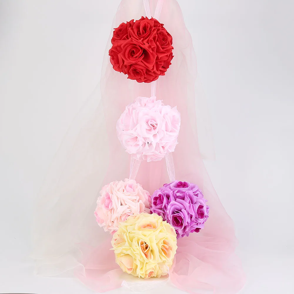 1 шт. искусственные шелковые цветочные шарики 15 х21 см|silk flower ball|flower ballhanging ball |
