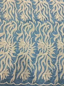 

French Lace Fabric With sequins, Z-han831 Tulle Lace Materials African High Quality Lace Fabric For Wedding