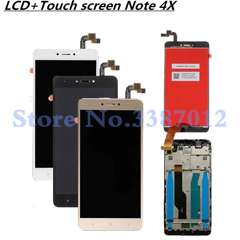 

Original Display For XIAOMI Redmi Note 4X LCD Touch Screen With Frame For Redmi Note 4X LCD Display Replacement Snapdragon 625