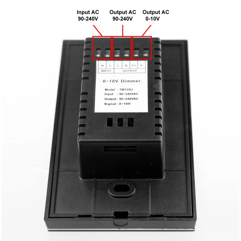 AC 110 В 220 В светодиодный диммер сенсорный выключатель управления 220 В светодиодные лампы стандарт США выход 0-10 В светодиодный диммер настенный 220 в установленный