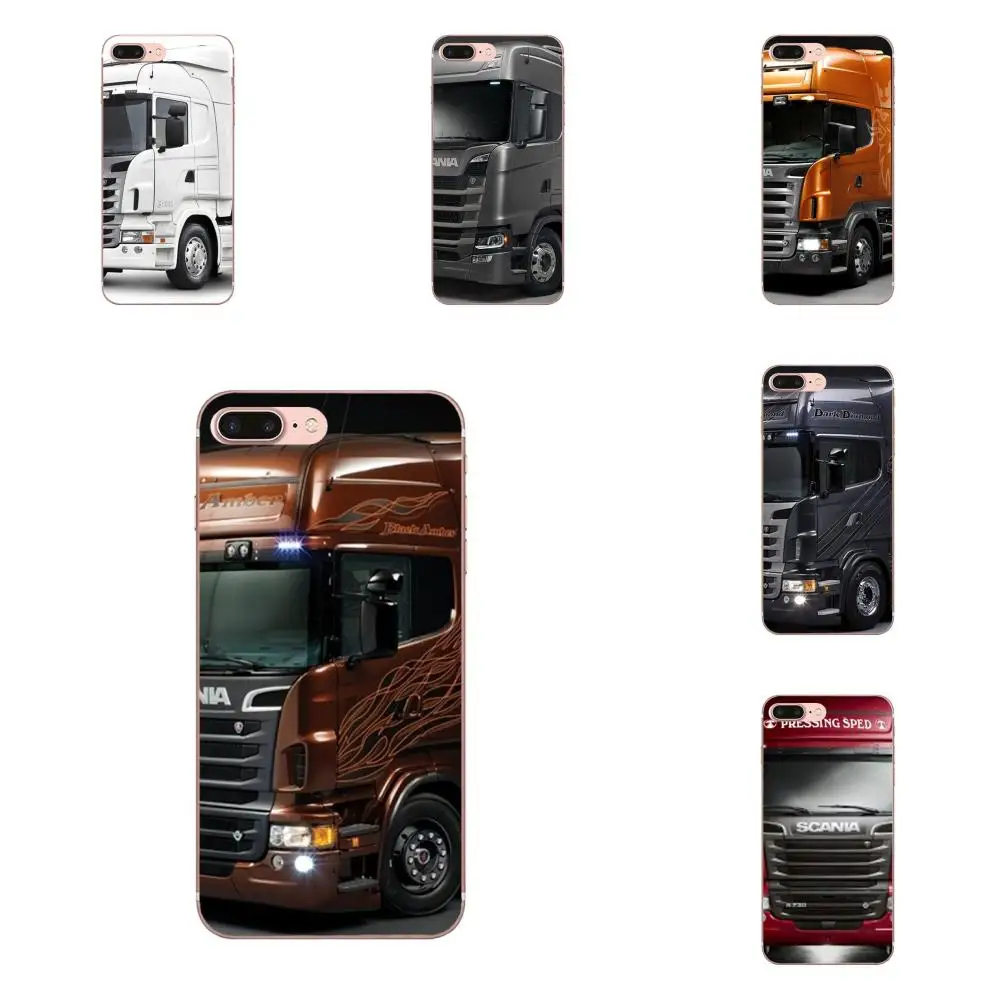 

Red Orange Gray Truck Head Pattern For Samsung Galaxy Note 5 8 9 S3 S4 S5 S6 S7 S8 S9 S10 mini Edge Plus Lite TPU Cases Covers
