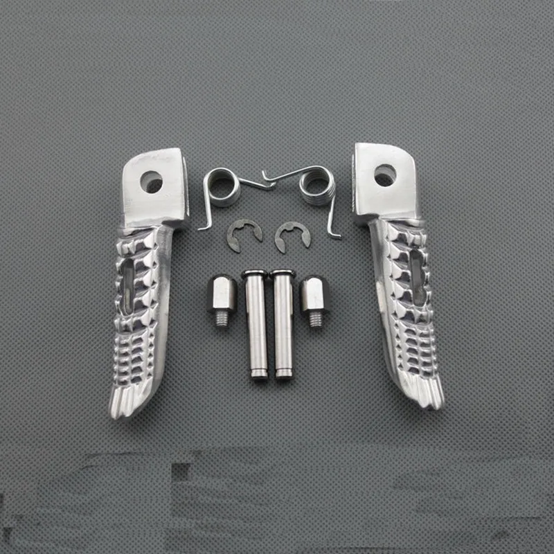 

Chrome Motorcycle Aluminum Front Footpegs Foot Rest For Suzuki GSXR GSXR600 GSXR750 GSXR1000 GSXR1300 Hayabusa GSF650 Bandit/S