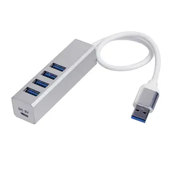 

USB 3.0 HUB External 4 Ports Splitter Aluminium Alloy USB Power Supply HUB Adapter For Tablet PC Computer Accessories
