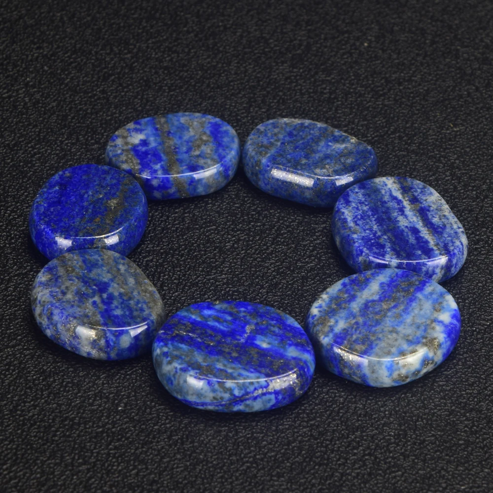 

Natural handmade lapis lazuli 28x25x7mm palm stone fengshui Crystal Reiki Quartz Healing Chakra for decoration