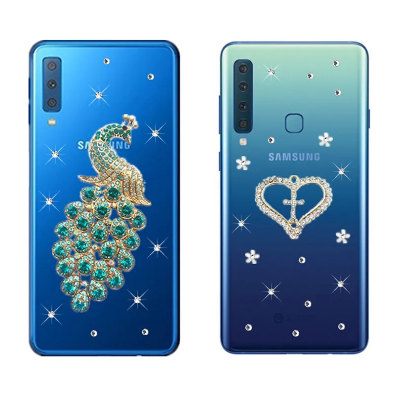 

Love Pattern Phone Cases For Samsung Galaxy A7 2018 A70 A80 A50 A20E A9 Star Lite pro 2018 A9S A920 Case transparent Phone Cover