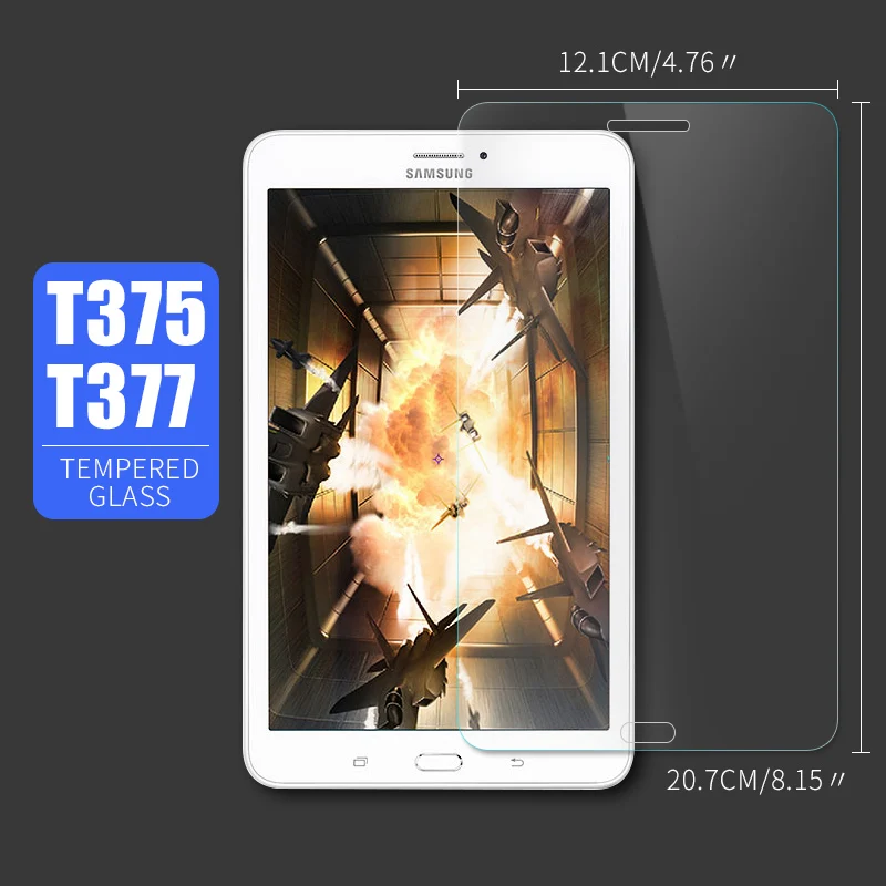 HD планшет закаленное стекло для samsung Galaxy Tab T285 T580 T280 T700 T800 Защитная пленка для samsung N5100 P3100 T320 T230 - Цвет: For TABE T377