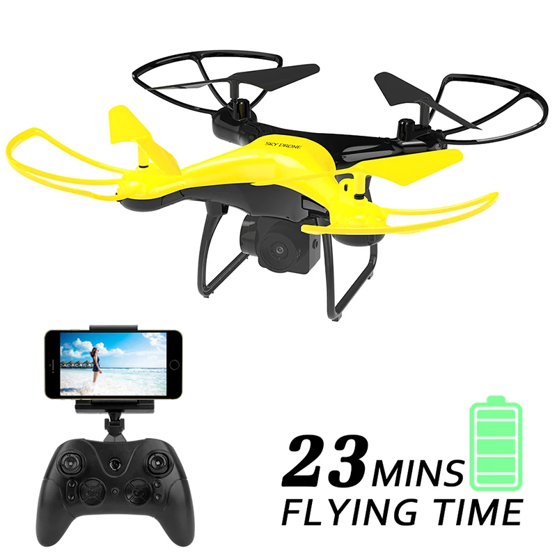 

X35 RC Quadcopter With LED 23 Minutes Fly Time Drone With 2MP(720P)WIFI FPV Camera 2.4G 6-Axis, Headless Mode Helicopter Toy