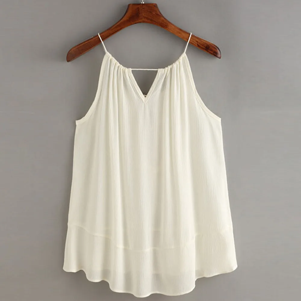 

Tasselled Drawstring Neck Embroidered Cami Top Blouse Tank Shirts Boho Style New embroidery Clothes Summer Spaghetti Straps Vest