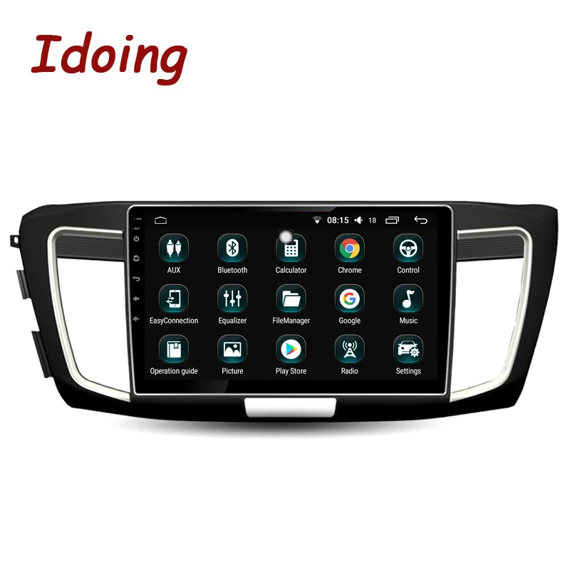Flash Deal Idoing 10.2"4G+64G Octa Core Car Android 8.0 Radio Multimedia Player For Honda Accord (9 generations) GPS Navigation and Glonass 2