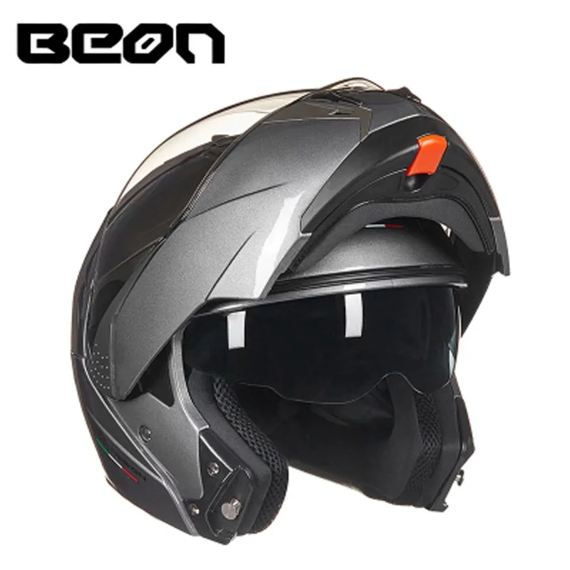 

BEON motorcycle flip up helmet open full face helmets Casco Motocicleta Capacete double lens helmets ECE