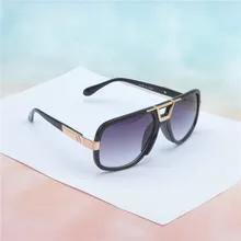 Новая мода Для мужчин большие солнцезащитные очки с квадратными линзами с мужские роскошные дизайнерские металлические Для женщин солнцезащитные очки для вождения, мужские UV400 NX