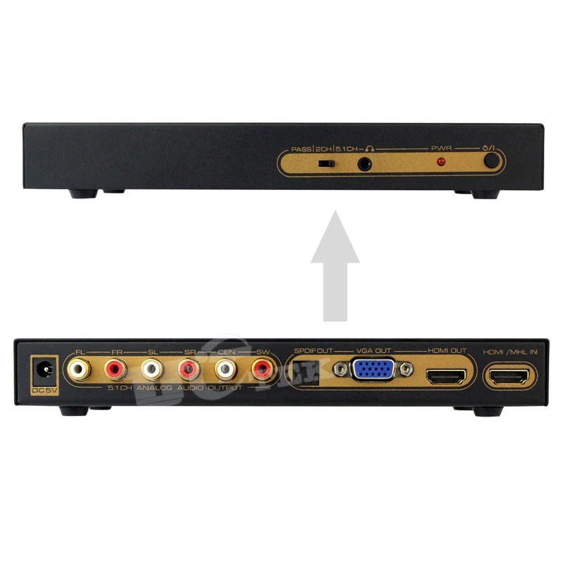 HDMI Цифровой Аудио Декодер к HDMI/VGA/SPDIF/5.1 Surround Sound Адаптер Конвертер|decoding car radios