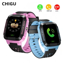 Chigu Smart Watch Kids GPS Tracker Touch Screen Baby Watch With SIM Card Bluetooth Smartwatch For iOS Android PK Q50 Q90 chigu белый цвет