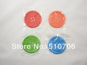 

Free Shipping+Wholesale Creative Silicone Button Coasters Candy Color Place Mat Table Party Bar Decor Cup Mat,500pcs/lot