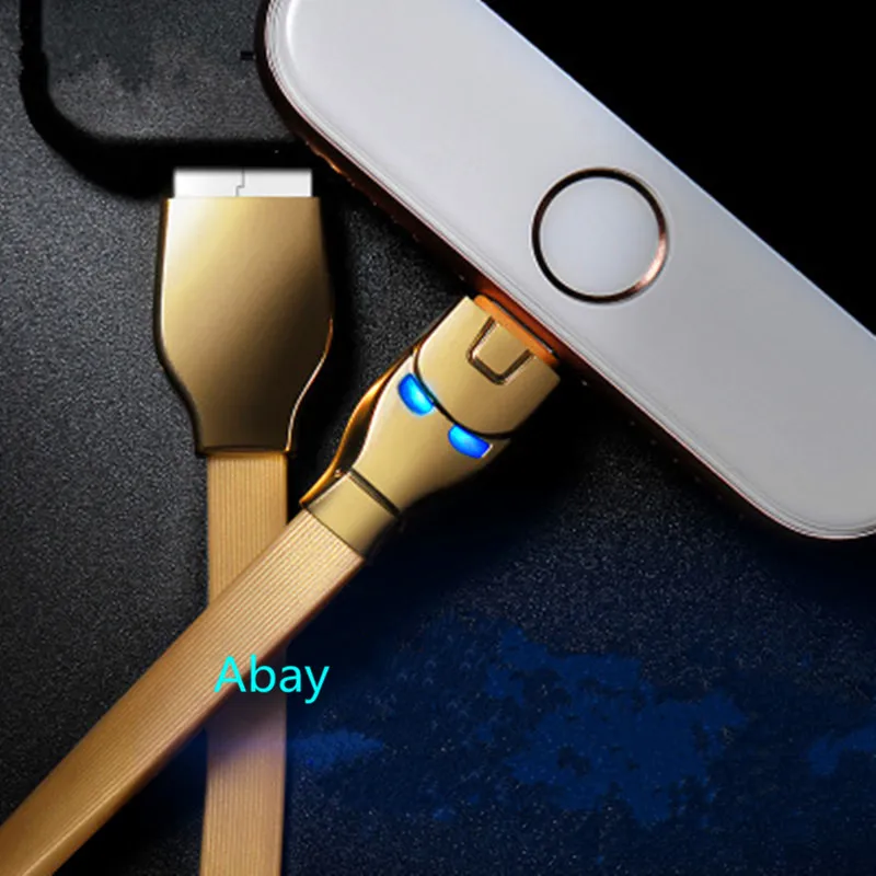 

Avengers: Endgame Iron Man Superhero USB cable fast charging cables mobile phone Charging cable With LED Light ABS/TPE H402