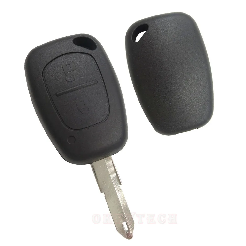 OkeyTech 10PCS LOT 2 Button Remote Key Case Fob Auto Replacement Empty Key Shell For Renault Traffic Master Vivaro Movano Kangoo