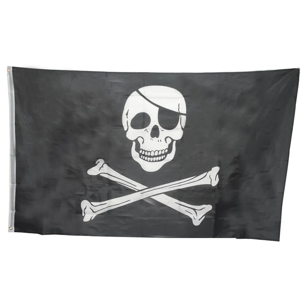 

Huge 3x5FT Skull Crossbones Pirate Flags Grommets Decoration F15