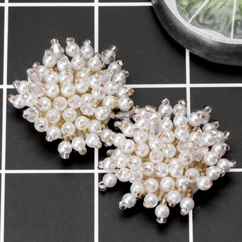 

2pcs Shoe Charms Decoration Pearl Wedding Fashion DIY Rivet High Heels