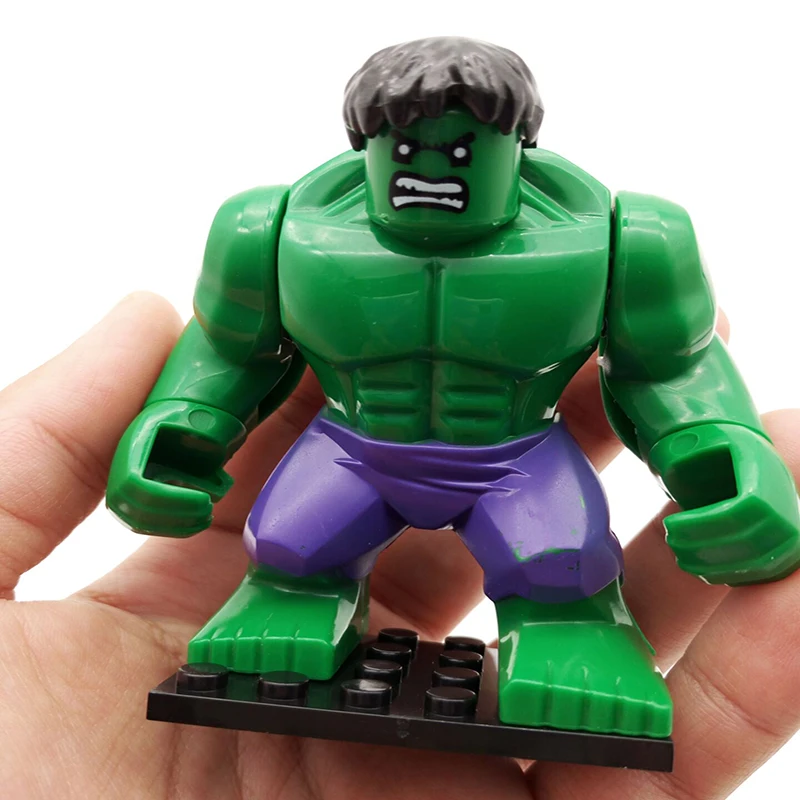 

Compatible Legoing Marvel Hulk Figures 2018 New Big Legoing Super Heroes Figuras Hulk Avengers Hulk Figurines Toys for Boys