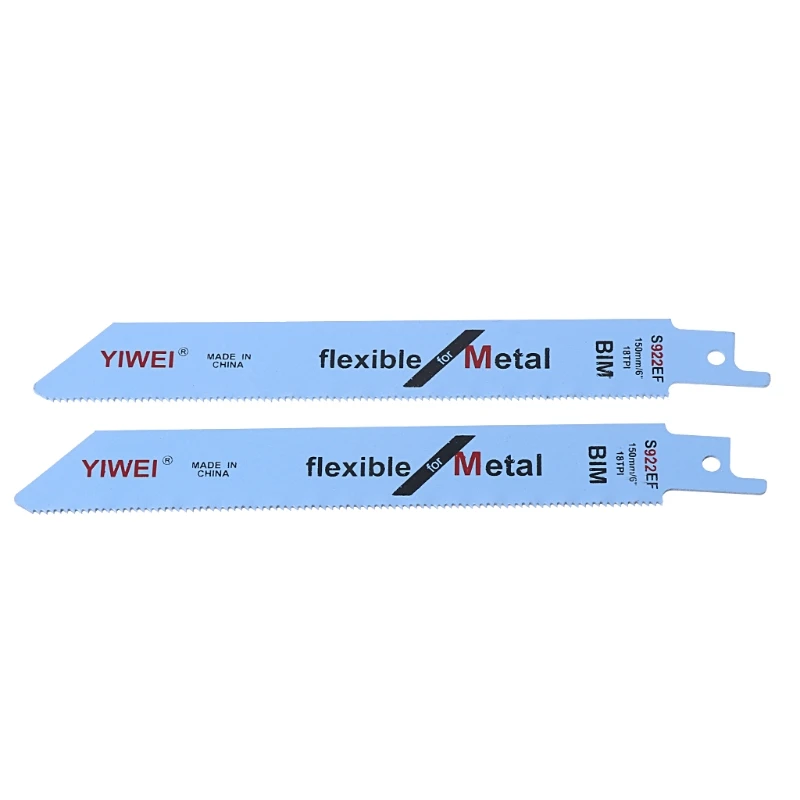 

2pcs/set Durable BIM S922EF 152mm 6'' Reciprocating Saw Blade For Cutting Metal Wood