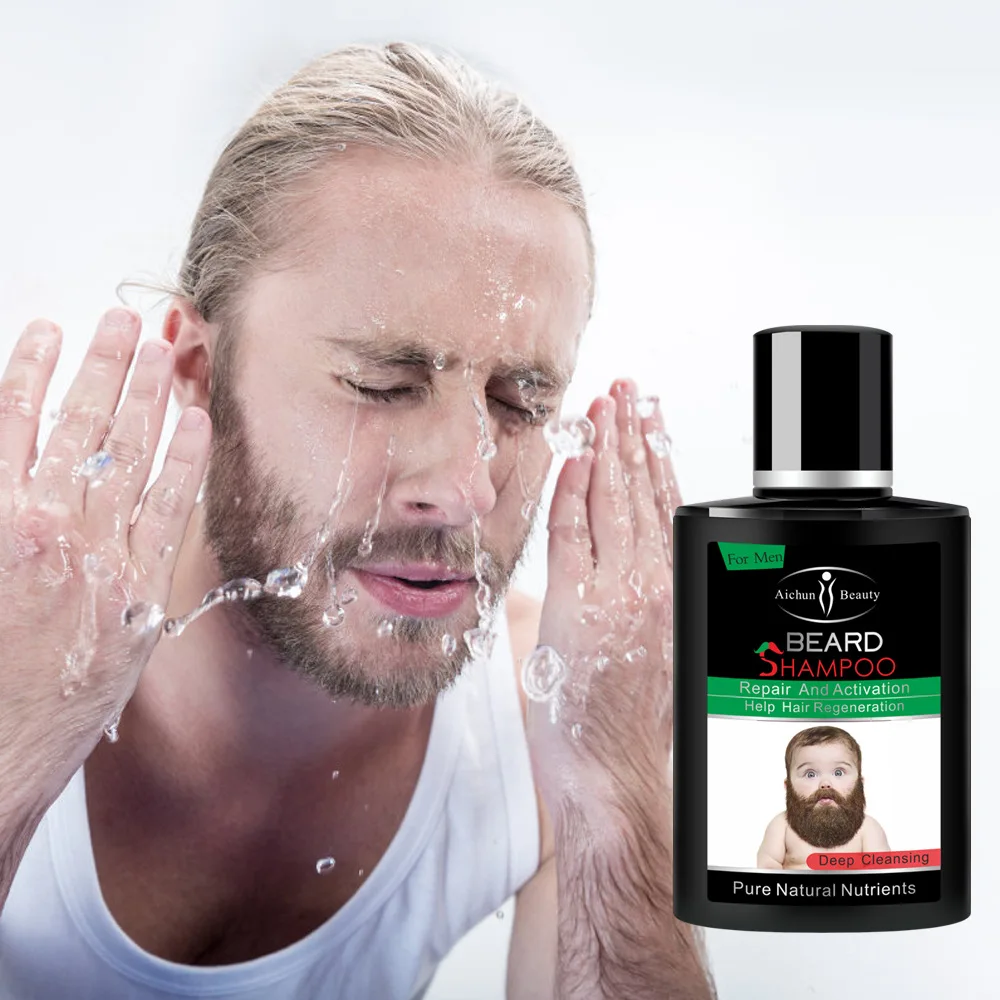 Прямая поставка Aichun красота глубокое очищение для мужчин жидкий шампунь для бороды ремонт и активация помощь регенерации волос
