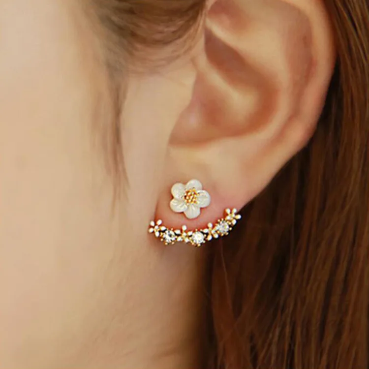 

fashion daisy flower ear nail chrysanthemum Earrings