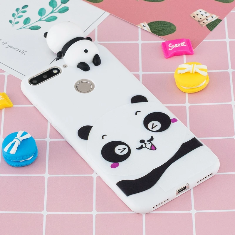 

For Coque Huawei Honor 7C Case Silicon 3D Cartoon Panda Unicorn Back Cover For Huawei Honor 7C 7 C AUM-L41 Honor7C Fundas Etui