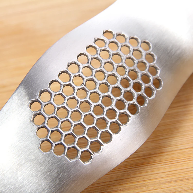 Stainless Steel Garlic Presses Tool Ginger Slicer Metal Kitchen Accessories Ginger Crusher Chopper (4)