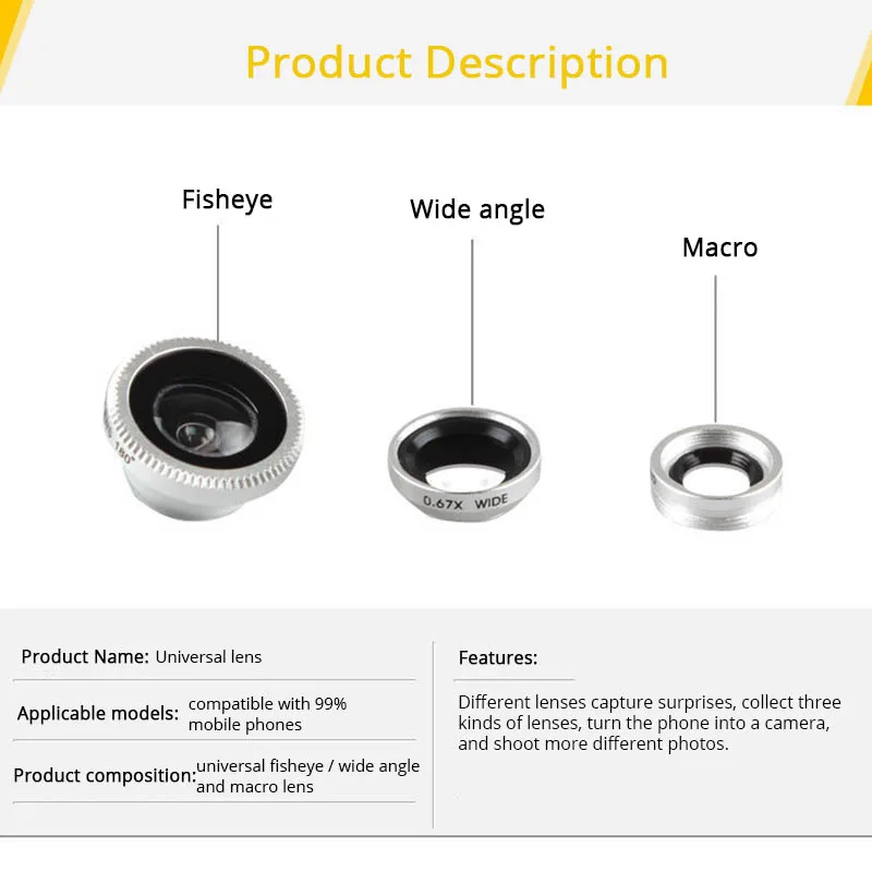 Тегеран объектив 3 в 1 Объективы для мобильных телефонов рыбий глаз+ широкий угол+ макро объектив камеры для iphone Redmi; Huawei samsung клип объектив камеры